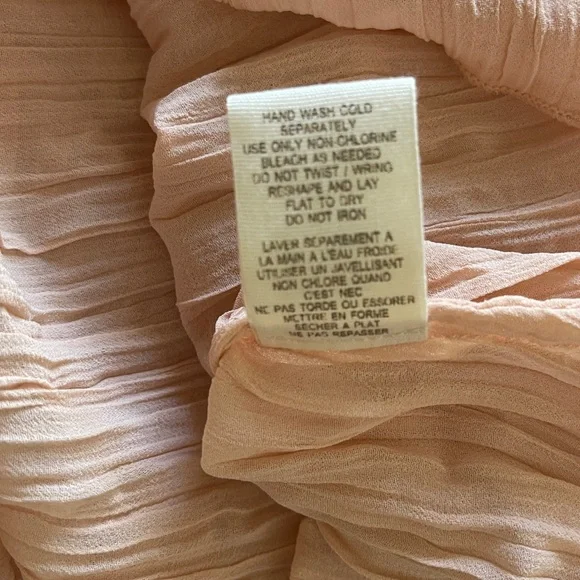 Free People Pink Gauzy Sheer Maxi Skirt with Elastic Waist S - Picture 9 of 10